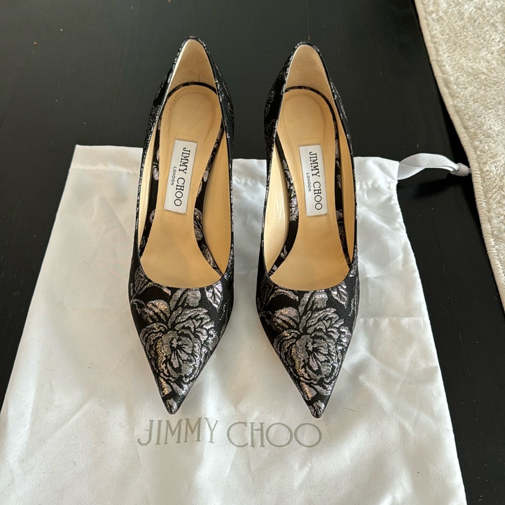 Jimmy Choo pointy toe pumps size 38.5
